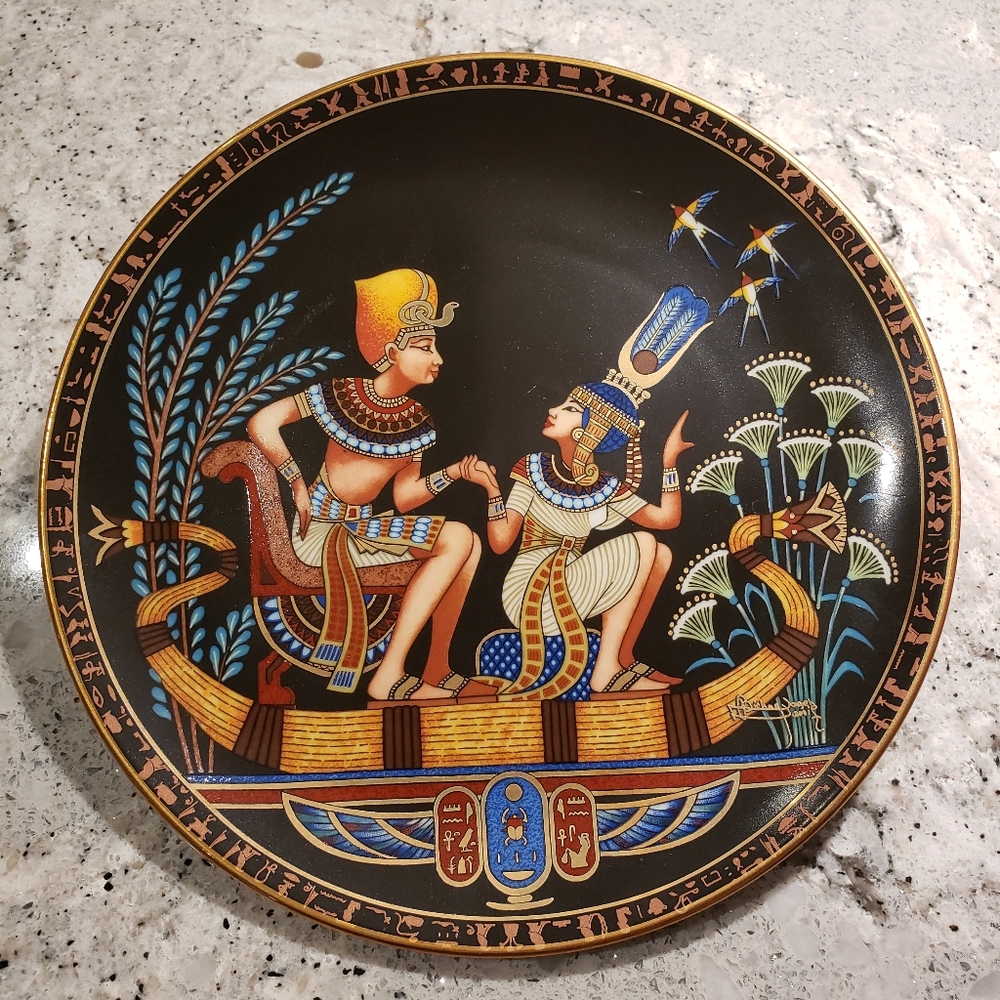 Egyptian decorative plate.